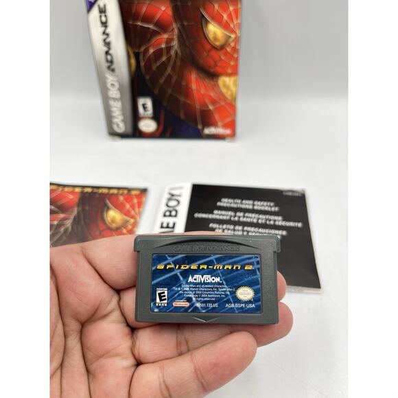 Spider-Man 2 GBA Game Boy Advance Complete CIB Good Condition! NICE! - Picture 6 of 13
